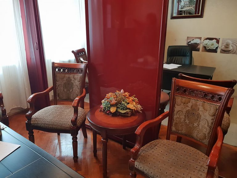 office of the director of Dr. Vorobjev Hospital