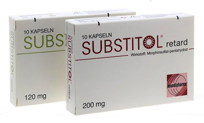 Substitol se receta para el tratamiento del dolor moderado y a largo plazo.