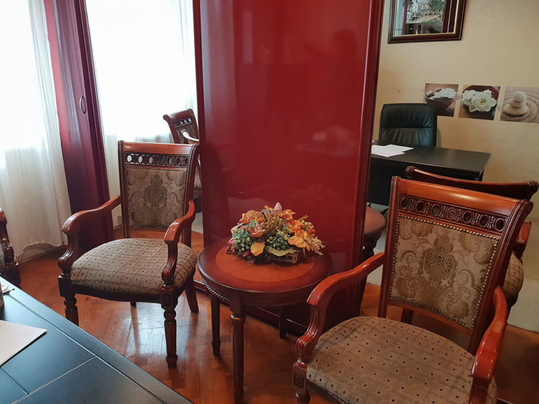 office of the director of Dr. Vorobjev Hospital